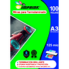 SEGUNDA SELECCIÓN!  100 Micas Para Termolaminadora Plastificadora A3 125mic para Laminado