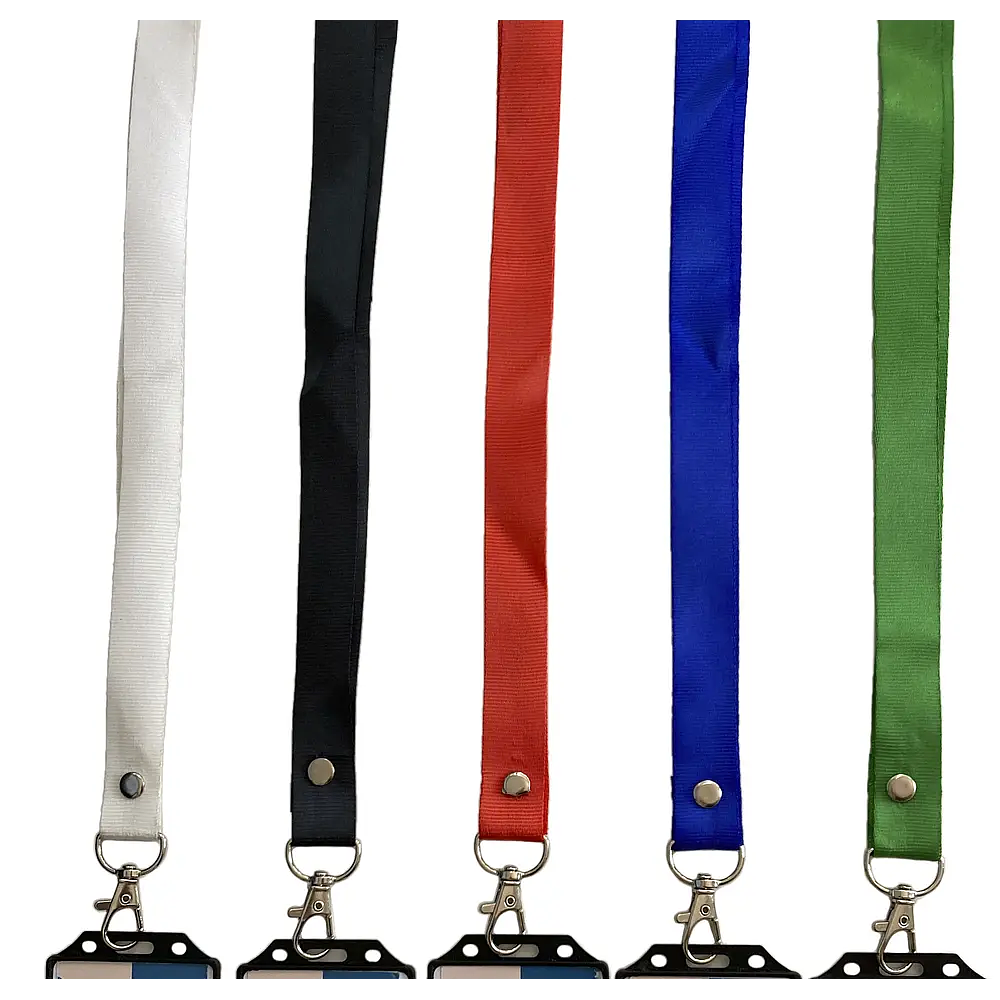 SEGUNDA SELECCIÓN! Lanyards Gancho metalico Mosqueton Para Porta credencial 47x2cm (1)
