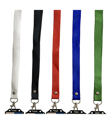 SEGUNDA SELECCIÓN! Lanyards Gancho metalico Mosqueton Para Porta credencial 47x2cm (2)