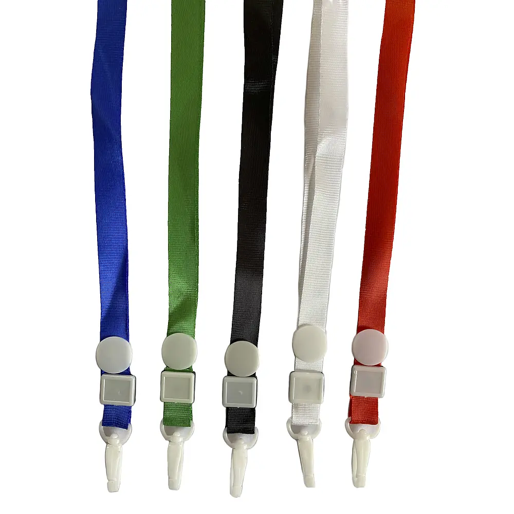 SEGUNDA SELECCIÓN! Lanyards Gancho plastico blanco Para Porta credencial 45x1,5cm (3)