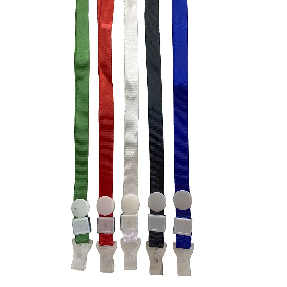 SEGUNDA SELECCIÓN! Lanyards gancho transparente de goma Para Porta credencial 47x1,5cm (5)