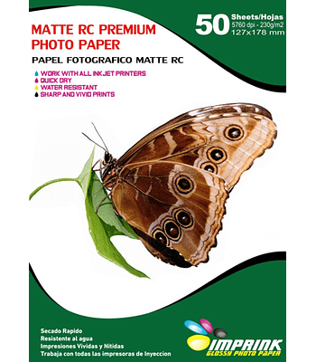 SEGUNDA SELECCIÓN! Papel Foto Premium Rc Matte 13x18 / 230g / 50 Hojas (43)