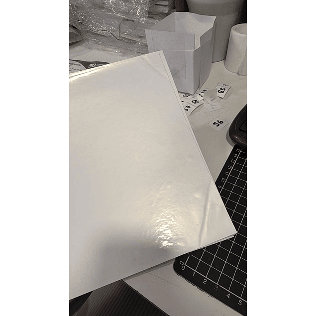 SEGUNDA SELECCIÓN! Vinilo Adhesivo Blanco Imprimible A4 (48)