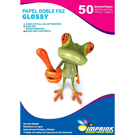 SEGUNDA SELECCIÓN! Papel Doble Faz Glossy Brillante A3 De 230g (50)