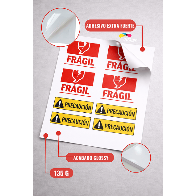 Papel Adhesivo Extra Fuerte Fotografico Brillante  A4/135g/50 Hojas 