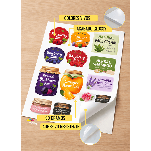 CAJA 20 RESMAS!! Vinilo Adhesivo Blanco Imprimible A4/20 Hojas Imprink