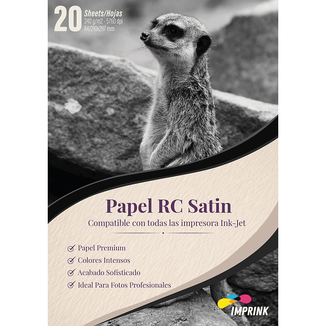 CAJA 20 RESMAS!! Papel Foto Premium RC Satin A4 /240g / 20 hojas
