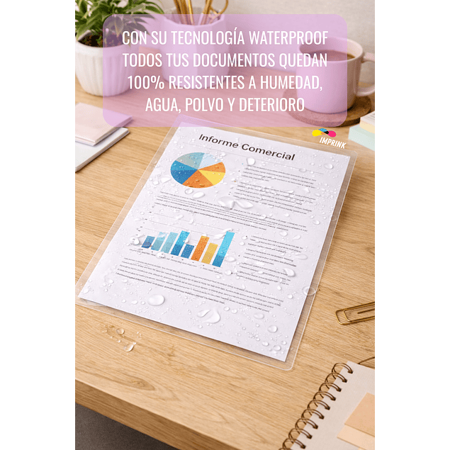 CAJA 10 RESMAS!! 100 Micas Para Termolaminadora Plastificadora Oficio 125mic para Laminado