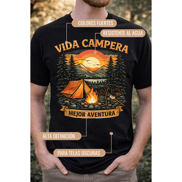  Papel Transfer Premium Poleras O Telas Oscuras A4 10 Hojas