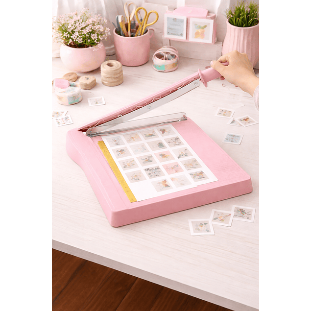 Guillotina Cortadora ROSADA  Papel Fotos 30,5 X 30,5 Cm  Marca Imprink