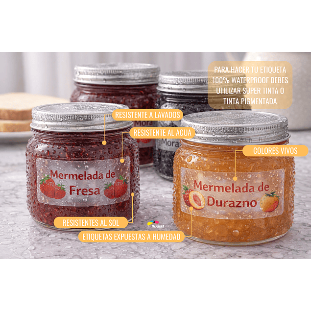 Vinilo Adhesivo Transparente (no cristalino) Waterproof A3 / 10 hojas