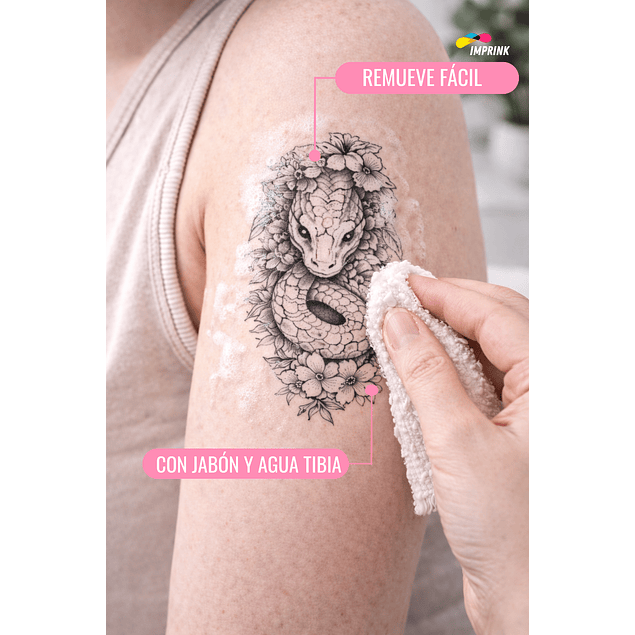 CAJA 20 RESMAS!! Tatuaje Temporal Imprimible Transparente A4/5 Hojas