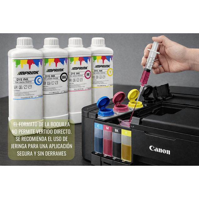 Tinta Dye Para Impresoras CANON PIXMA  1000 ml 
