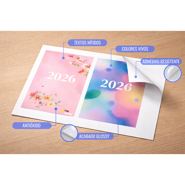 ¡¡¡¡¡¡ PREVENTA!!!!!  Papel Adhesivo Fotográfico Brillante Antióxido CARTA/135g/50 Hojas