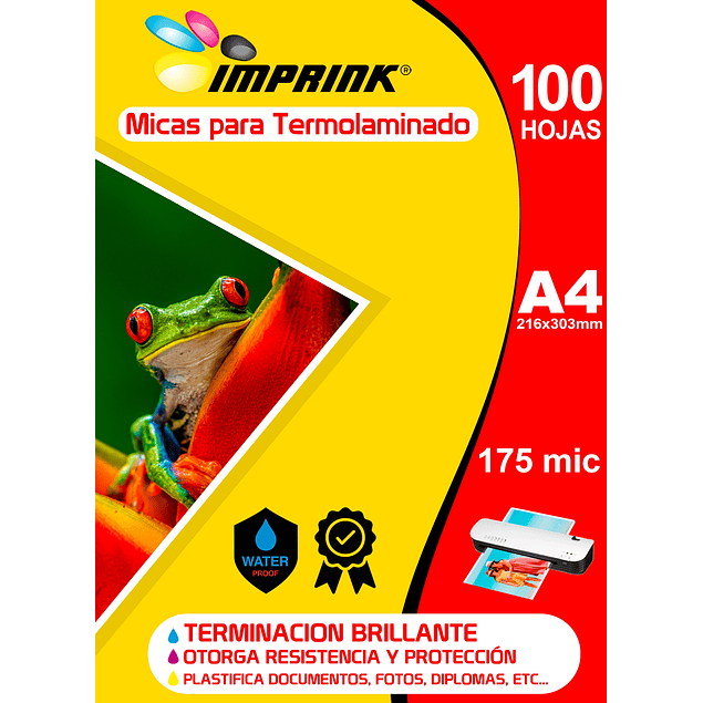 ÚLTIMAS UNIDADES!! 100 Micas Para Termolaminadora Plastificadora tamaño A4 175 MICRONES para Laminado