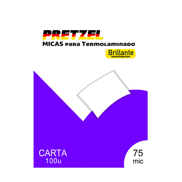 ÚLTIMAS UNIDADES!! 100 Micas Termolaminadora Plastificadora Carta 75mic Pretzel