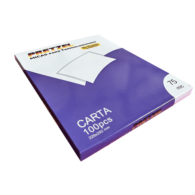 ÚLTIMAS UNIDADES!! 100 Micas Termolaminadora Plastificadora Carta 75mic Pretzel