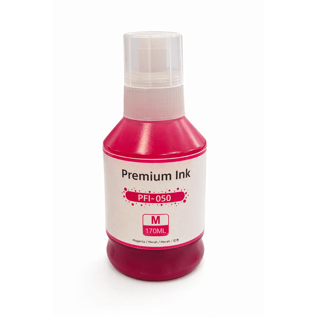 Pack 4 colores 170 Ml  tinta Pigmentada para canon Tc20 Tc21 Pfi-050