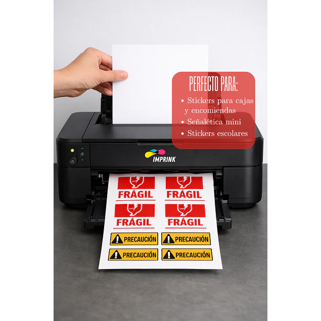 100 hojas !!! Papel Adhesivo Extra Fuerte Fotográfico Brillante  A4/135g/100 Hojas