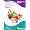 100 hojas !!! Papel Adhesivo Extra Fuerte Fotográfico Brillante  A4/135g/100 Hojas