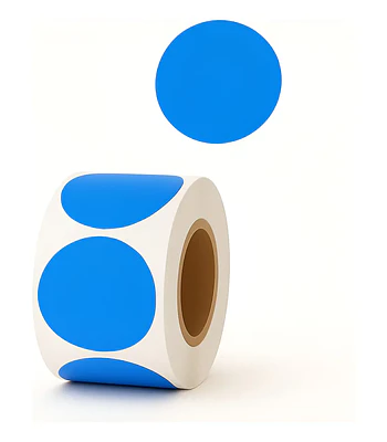 Etiquetas Azul ZEBRA Adhesivas Redonda 30x30Mm 1000un 
