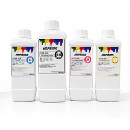 Pack 4 colores Tinta Dye Para Impresoras CANON PIXMA  1000 ml