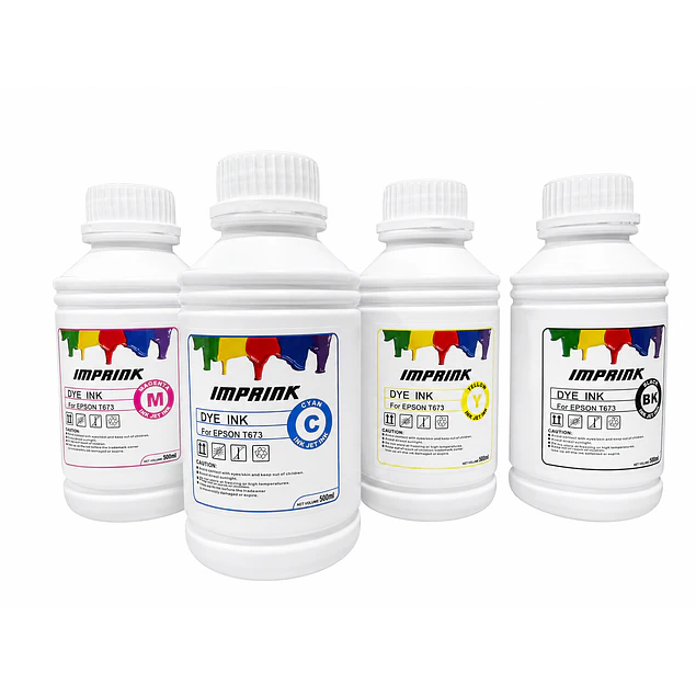 Tinta DYE premium 500ml Para Epson T574 O T673 Para L8050 L18050 