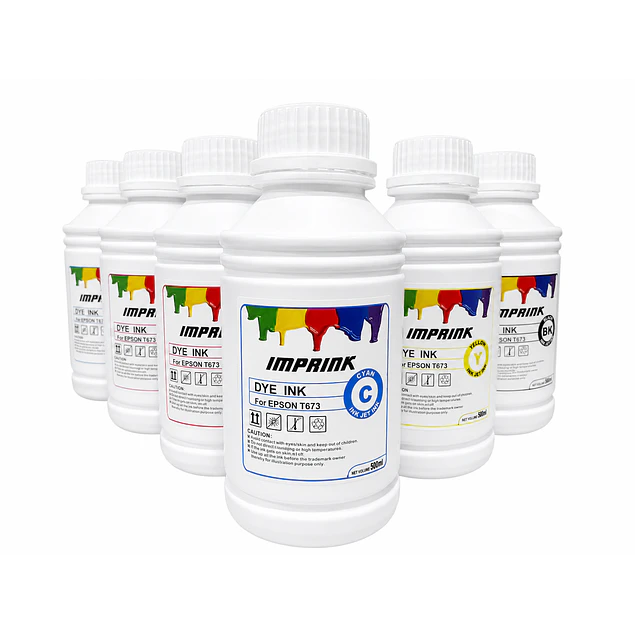 Tinta DYE premium 500ml Para Epson T574 O T673 Para L8050 L18050 