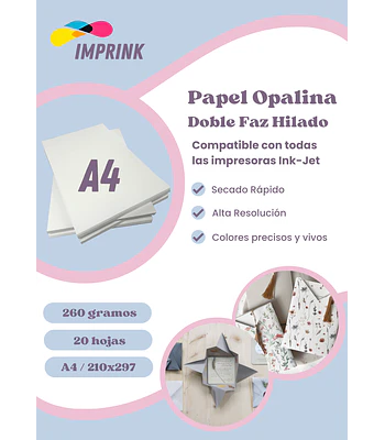 SEGUNDA SELECCIÓN!  Opalina Texturizada Hilada A4 260gr Imprink (15)