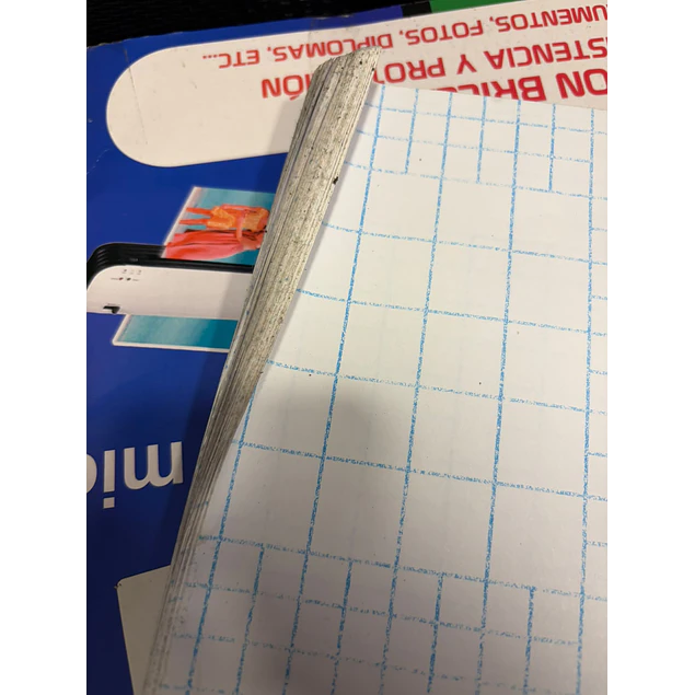 SEGUNDA SELECCIÓN! LAMINADO EN FRIO TRANSPARENTE HOLOGRAFICO EFECTO CUERO A3/50 HOJAS (12)