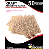 SEGUNDA SELECCIÓN! Papel Adhesivo Kraft Imprimible A3/200g Resmas De 50 Hojas (9)