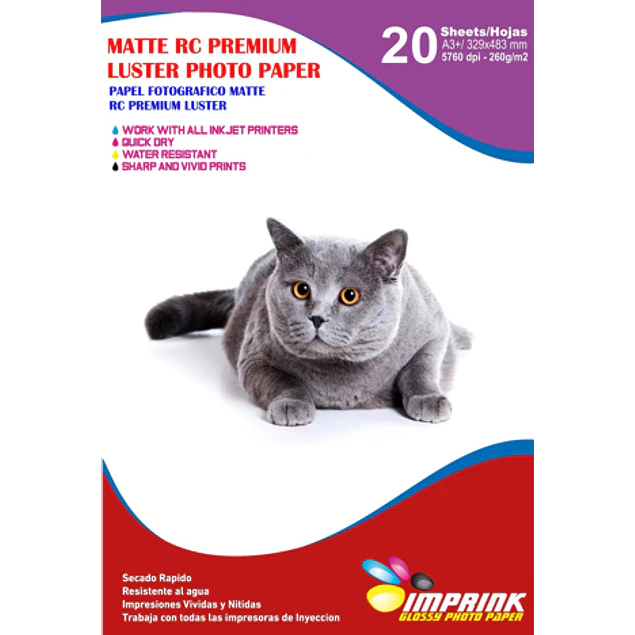 SEGUNDA SELECCIÓN! Papel Foto Premium Rc Luster A3+ (33X48) 260g (7)