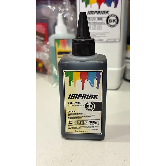 SEGUNDA SELECCIÓN! Tinta Dye UV Para Todas Impresoras Canon 100ml