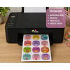 CAJA 20 RESMAS!! Papel Adhesivo Matte A4/128g 50 Hojas