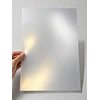 Caja 20 unidades Lamina plastica Doble Faz Plateada IMPRIMIBLE A4/20 hojas