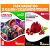 Pack 50 hojas Iman 0,40 mic + 50 hojas Papel adhesivo Antioxido Fotografico 115g