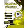 Opalina texturizada blanca glossy CUERO INTENSO A4 / 20 hojas