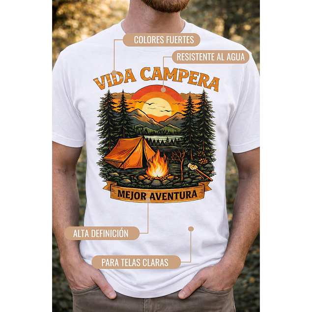Papel Transfer Premium Poleras Claras 10 Hojas tamaño  A4 