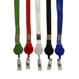 ¡¡¡ÚLTIMAS UNIDADES!! 10 Lanyard Yoyo Para Porta Credencial Extendible 47x1,5cm AZUL