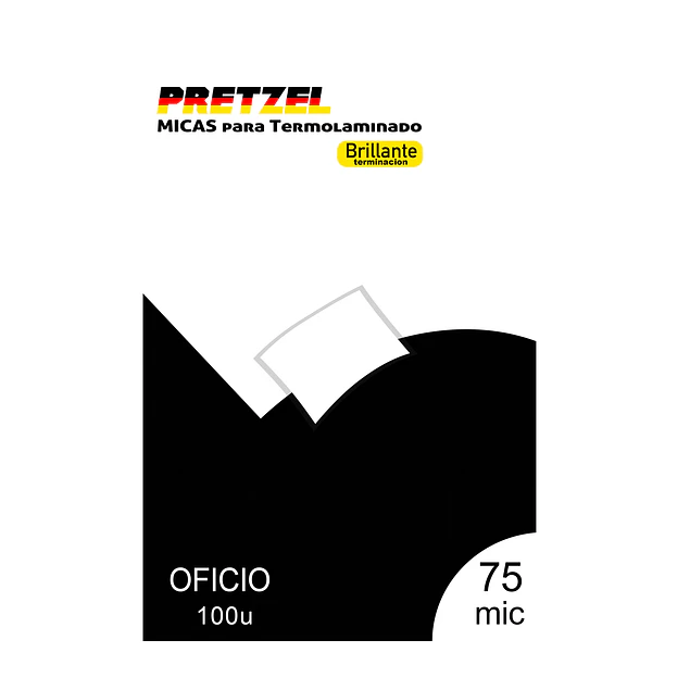 SEGUNDA SELECCIÓN -  100 Mica Termolaminadora Plastificadora Oficio 75mic Pretzel (81 Y 82)
