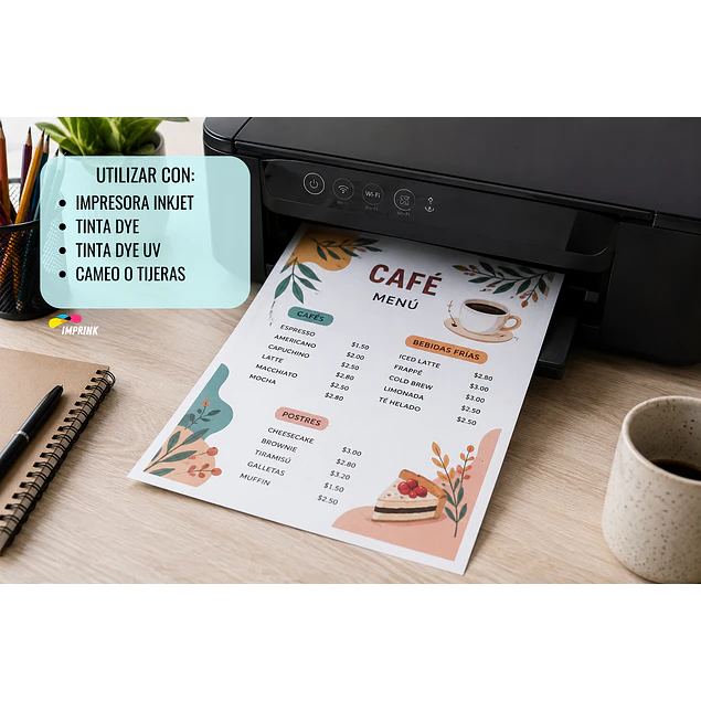 Papel Fotográfico Matte Alta resolución A4 De 130gr/100 Hojas