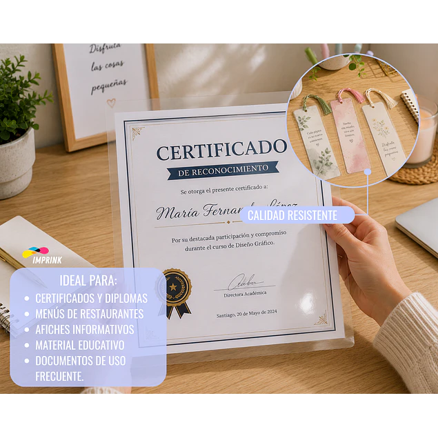 CAJA 6 UNIDADES!! 100 Micas Para Termolaminadora Plastificadora tamaño Carta 200 MICRONES 