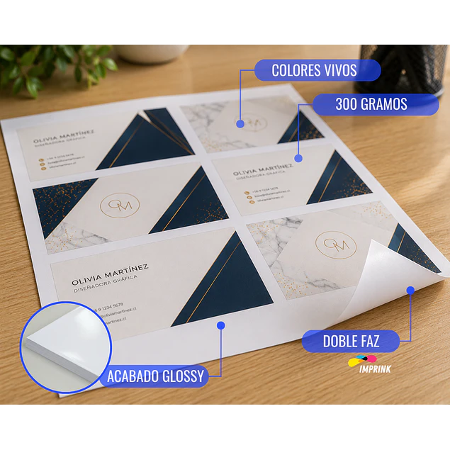 CAJA 20 RESMAS!! Papel Doble Faz Glossy Brillante A4 De 300gr/50 Hojas