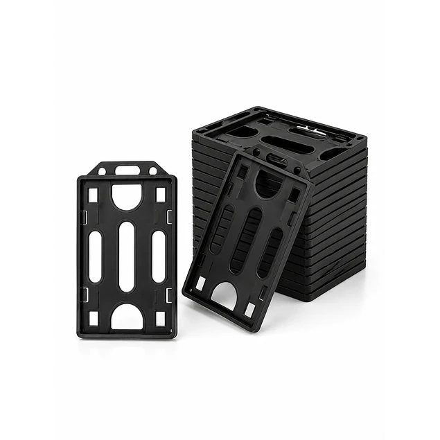 100 PortaCredenciales VERTICAL Pvc tamaño carnet