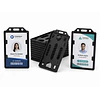 100 PortaCredenciales VERTICAL Pvc tamaño carnet