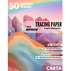 ¡ÚLTIMAS UNIDADES! Papel Diamante O Vegetal Tracing Paper 50 Hojas 90g Carta
