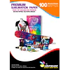 ¡SEGUNDA SELECCIÓN! Papel Para Sublimacion Premium  MAS GRUESO A3 / 120g Resma  De 100 Hojas  Secado Rápido - COPIA