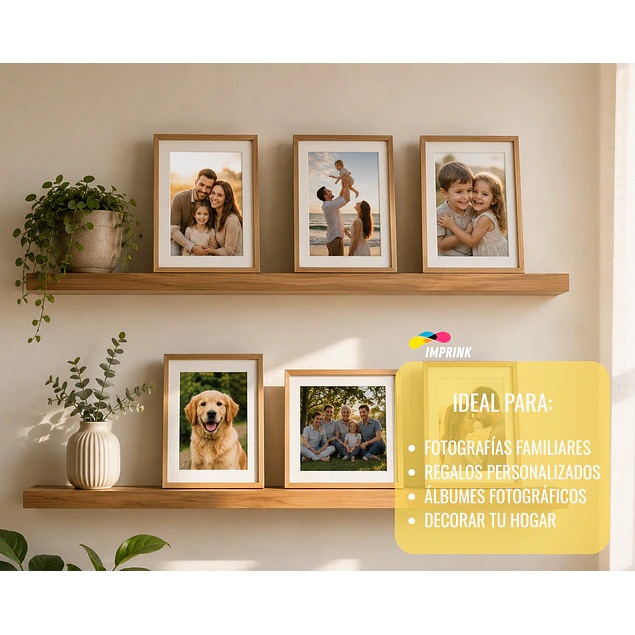 ¡ÚLTIMAS UNIDADES! Papel Fotografico Glossy 10x15 4R (102x152 mm) similar A6 230g / 100 Hojas