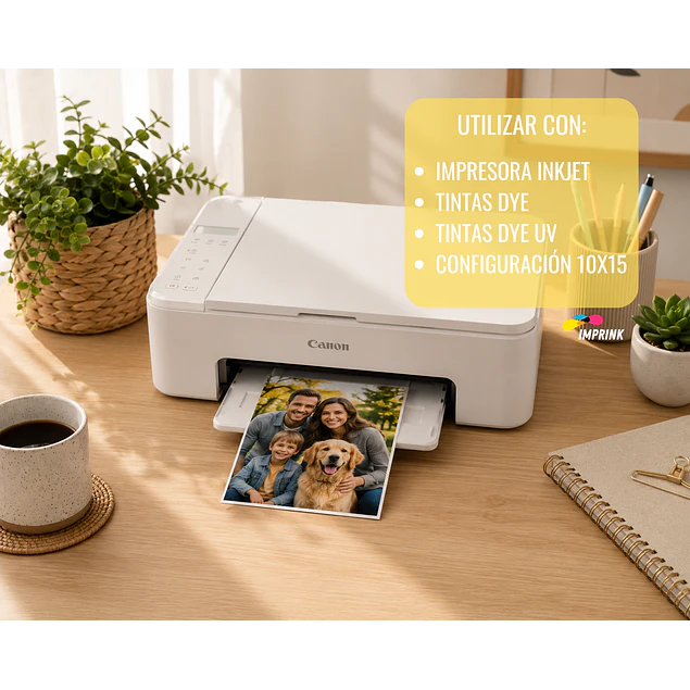 ¡ÚLTIMAS UNIDADES! Papel Fotografico Glossy 10x15 4R (102x152 mm) similar A6 230g / 100 Hojas