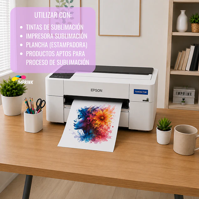 OFERTA!!! Papel Para Sublimación Premium (reverso amarillo) A4  Resma De 100 Hojas  SECADO INSTANTANEO